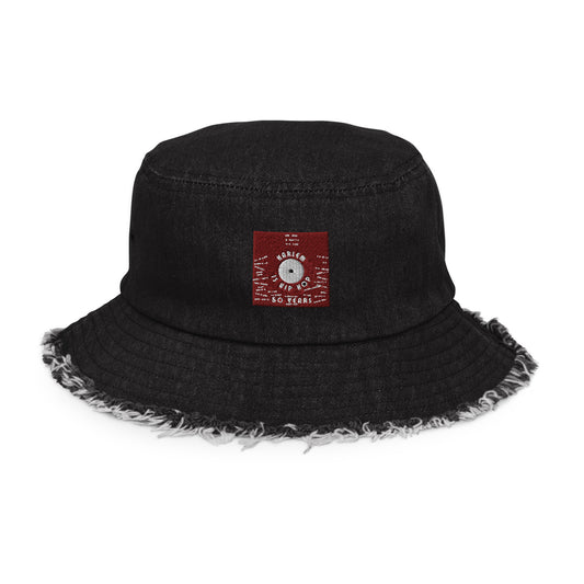 Harlem Hip Hop 50th Distressed denim bucket hat